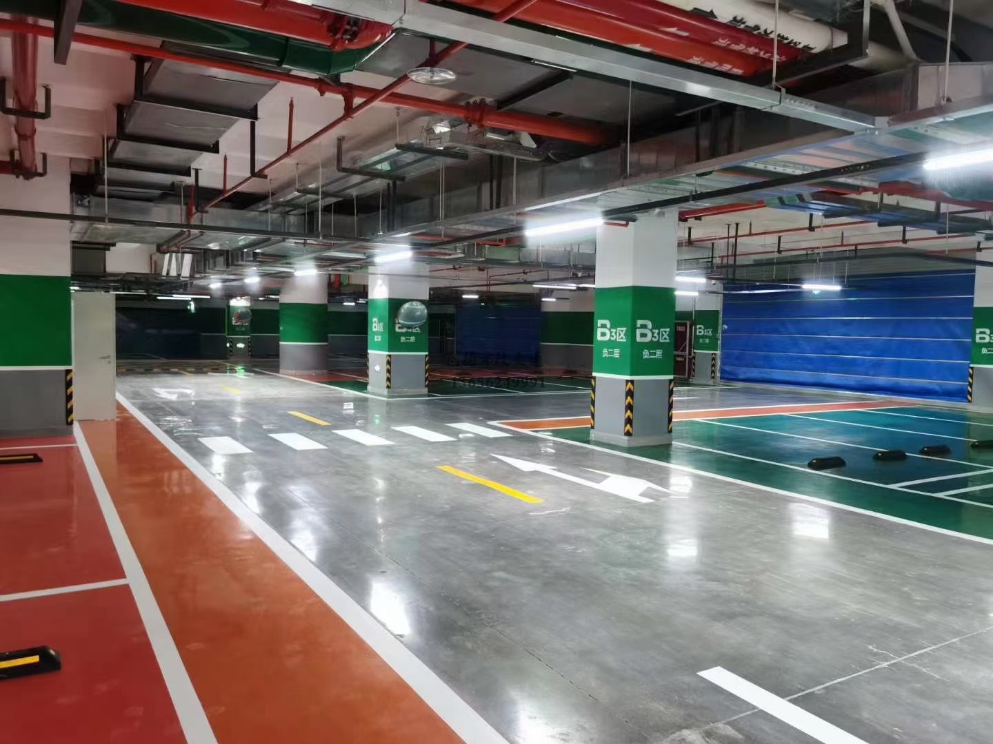 蘇州大型車庫停車場(chǎng)冷涂劃線施工方案做法內(nèi)容？